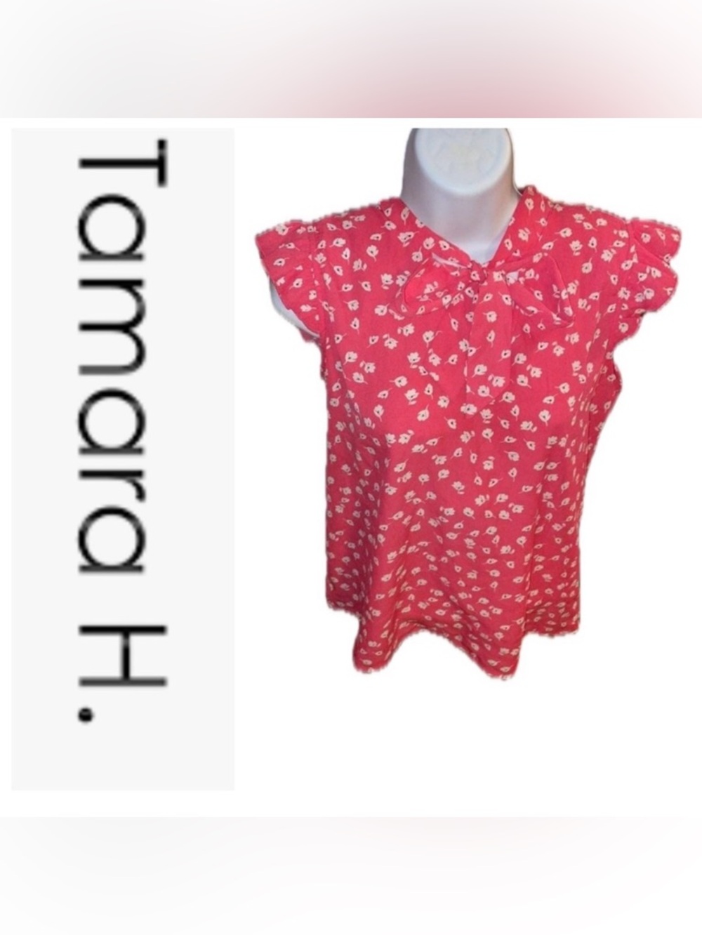 Pink Floral Women's Blouse